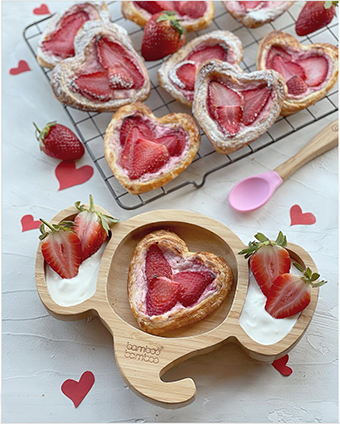 Strawberry Valentine Pastries